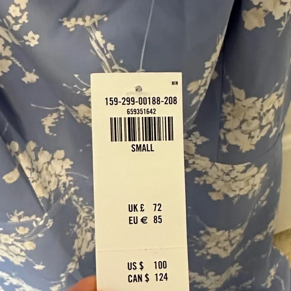 Abercrombie & Fitch Blue Floral Maxi Dress - Picture 5 of 5